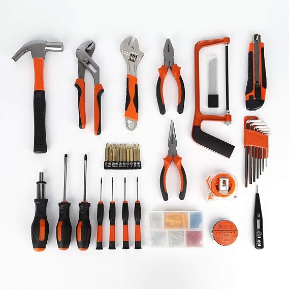 Tool Set, Home Repair, Work, Household, Car, Bicycle, Motorcycle, Work Tool Set, Auto Maintenance, Furniture Assembly & Home Maintenance, Toolbox, Home Tool Set, Home Maintenance Set of 100