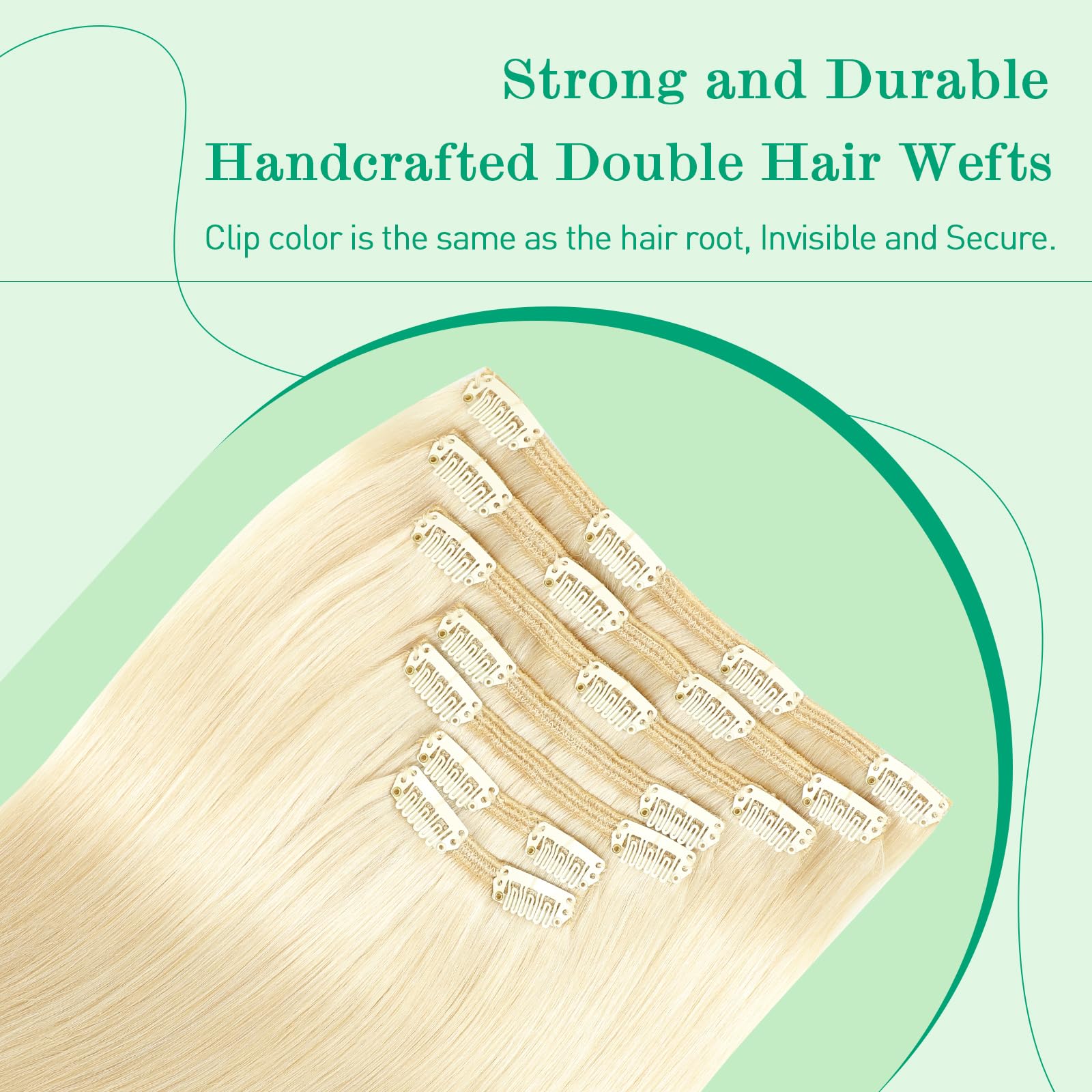 SURNEL Extensiones Clip Pelo Natural 100g 35cm 6 Piezas Castaño Chocolate Extensiones De Clip De Humano Real Extensiones Pelo Natural Remy (C#4-35cm) — view 51