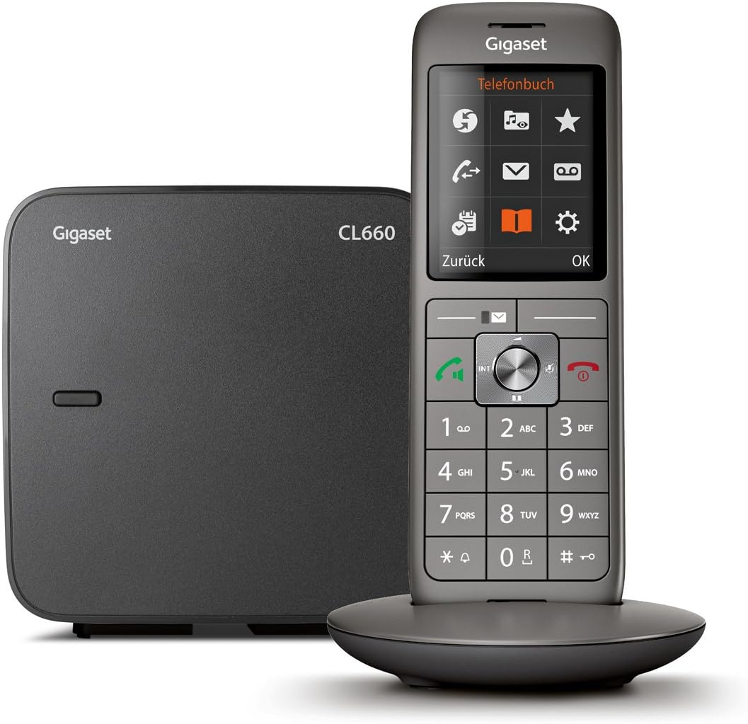 GigasetCL660 Cordless DECT Phone Anthracite