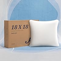 Vista 8 de AM AEROMAX Almohada de espuma viscoelástica de 12 × 20 pulgadas (paquete de 4) – Cojín rectangular para cojín decorativo, cama, sofá, no se deforma