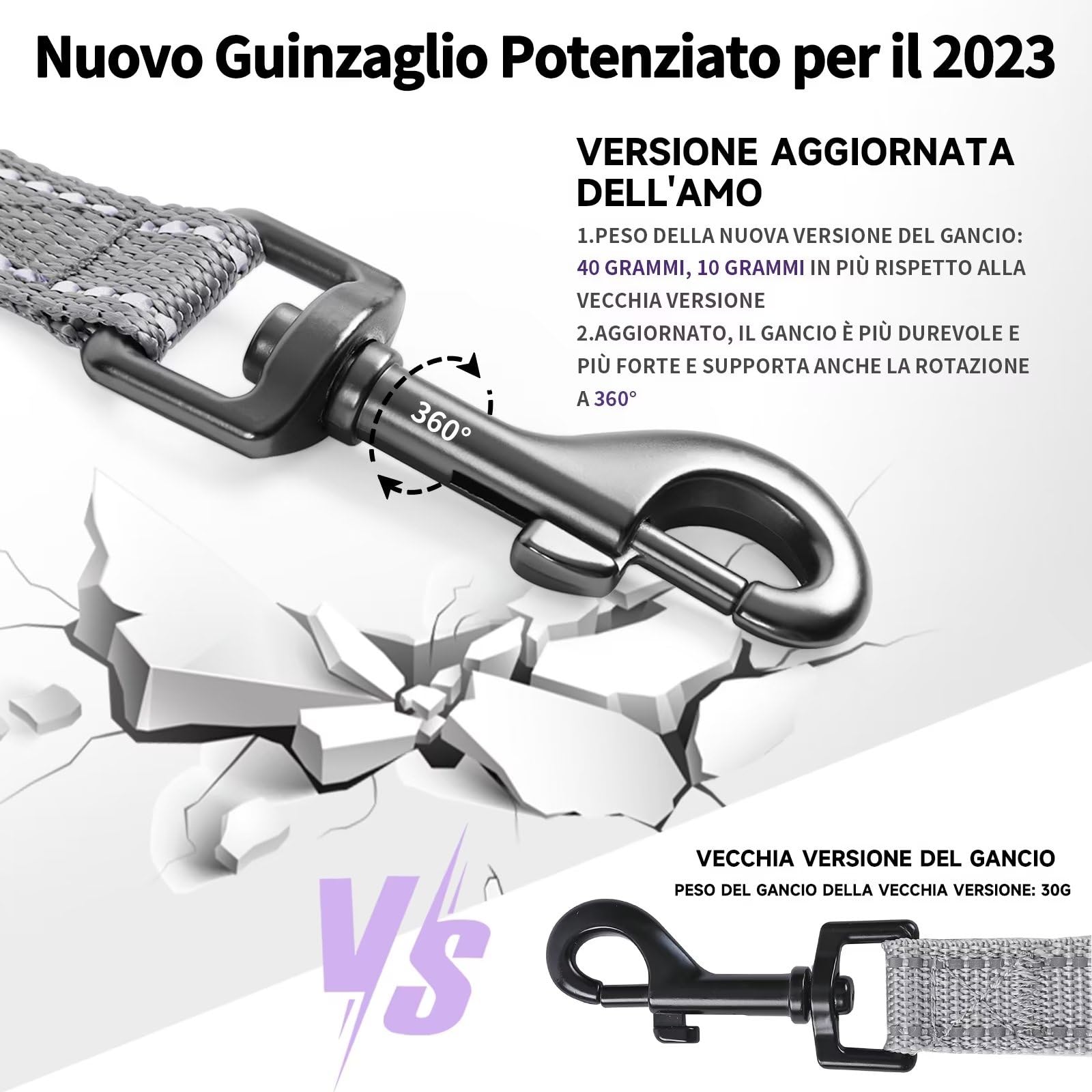 COMSLE Guinzaglio Addestramento per Cani, Lunghina per Cane Cani 3 metri / 5 metri / 10 metri / 15metri / 20metri con Gancio Robusto e Manico Imbotita, Guinzaglio per Cani Piccola e Taglia Grande