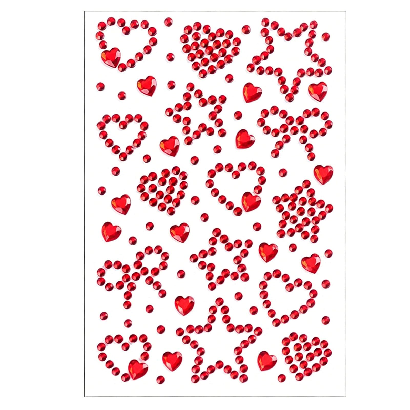 1 Sheet Rhinestones Sticker Adhesive Face Jewelry Sparkled Rhinestones Party Holiday Gemming Stickers Face Jewelry