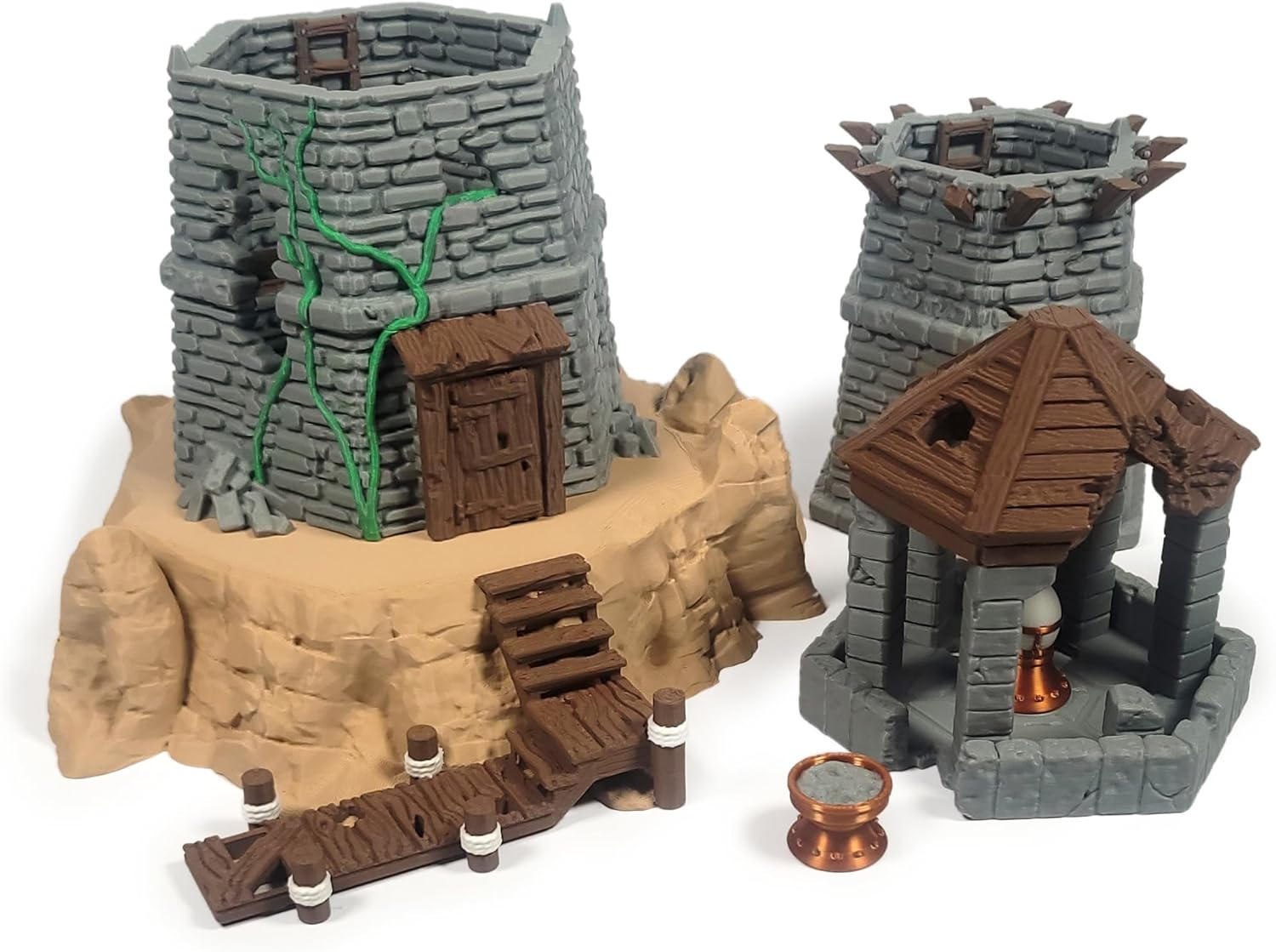 The Abandoned Lighthouse – 28/32mm Fantasy Terrain for Tabletop RPGs & Wargames (Multi-Color)