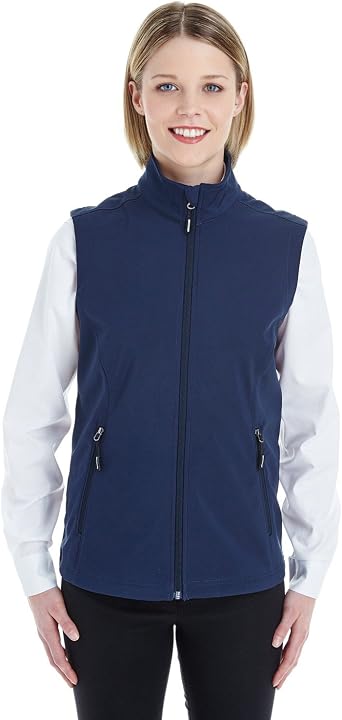Ladies' Cruise Two-Layer Fleece Bonded Soft Shell Vest XL CLASSIC NAVY