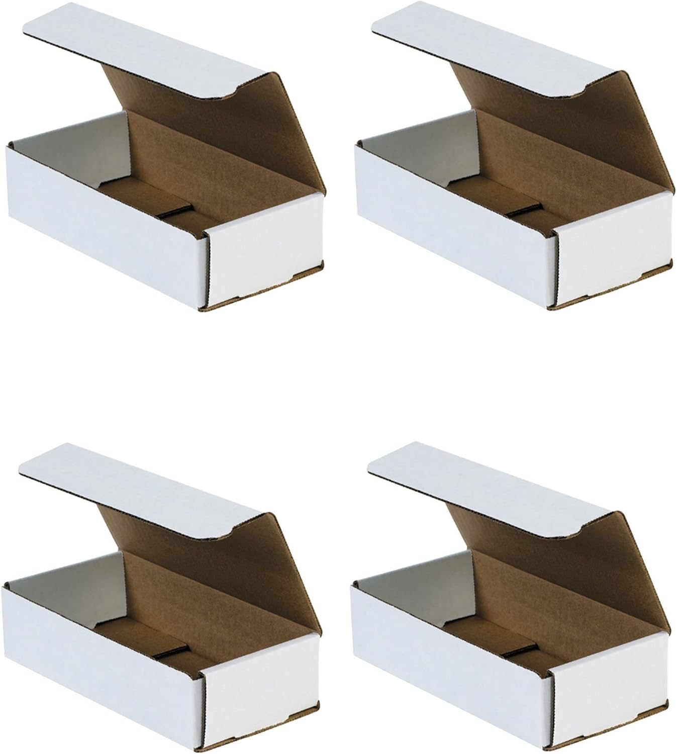 Aviditi 33919 M842 Corrugated Mailer, 8 Length x 4 Width x 2 Height, Oyster White (4 X Pack of 50)