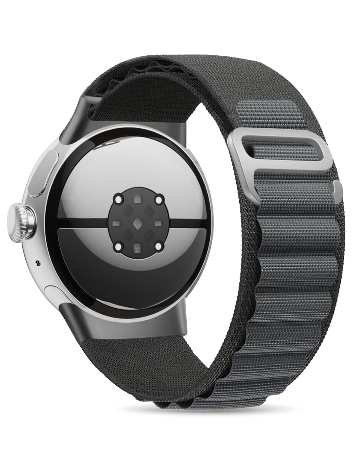 Alpine Loop Nylon Band Compatible with Google Pixel Watch Band/Pixel Watch 2 Band - Upgraded Connector - Adjustable Breathable Rugged Sport Straps for Pixel Watch 2023/2022 Men Women, Medium