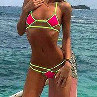 Women Exotic Micro Bikini Set Beach Swimwear Extreme Sunbathing Swimming Costumes for Women Sexy G-String Swimsuit