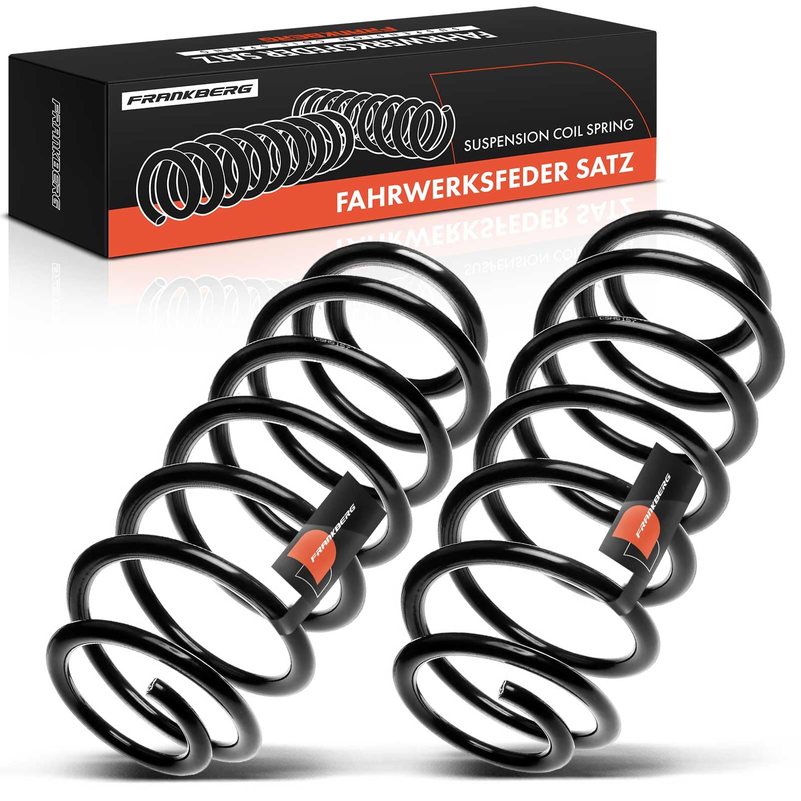 Frankberg 2 ressorts de suspension pour essieu arrière 1J0511115AJ | Compatible avec: Nouvelle Coccinelle 1C1 9C1, B.o.r.a 1J2, A3 8L1, O.c.t.a.v.i.a I 1U2, Tolède II 1M2, Léon 1M1