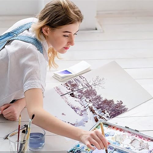 Miniatura 6 de NBEADS Kit de pintura de 8 piezas, 6 paneles de algodón y 2 pinceles de pintura para pintar y dibujar artesanías