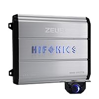 Vista 11 de Hifonics Zeus ZXX - Amplificador de audio monobloque de coche de 1000 vatios máximo clase D con perilla de graves y control remoto, crossovers
