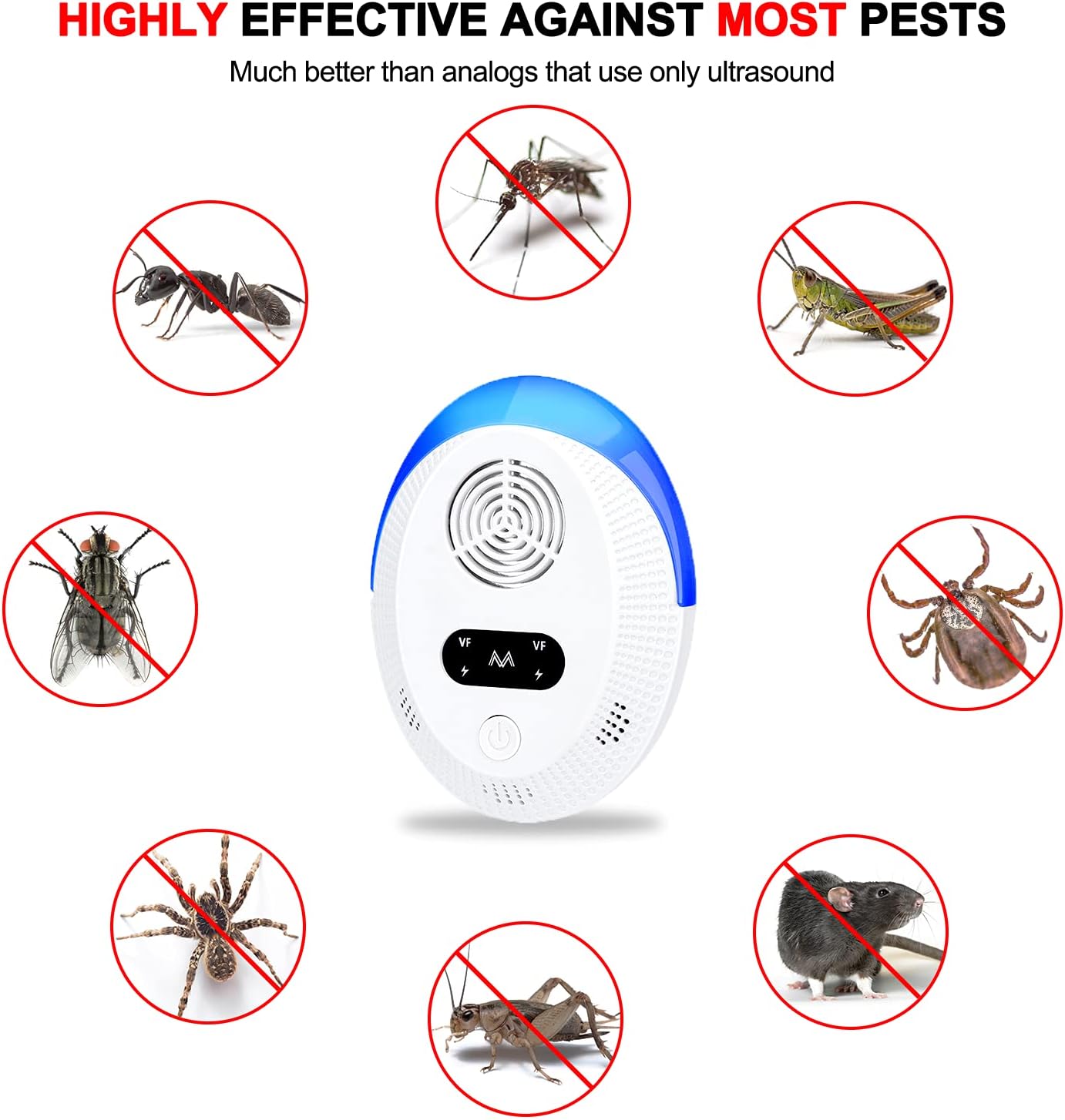 Ultrasonic Pest Repeller 6 Packs, Indoor Pest Control, Ultrasonic Pest Repellent, Indoor Pest Control for Home,Kitchen, Office, Warehouse, Hotel : Everything Else