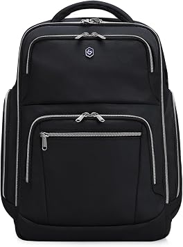 Blue Quartz Laptop Computer Backpack for Men Women,College Backpack fit 16Inch Laptop,Anti Theft Backpack with RFID Blocking,Travel Carry On Backpack,Business Work Pack Black