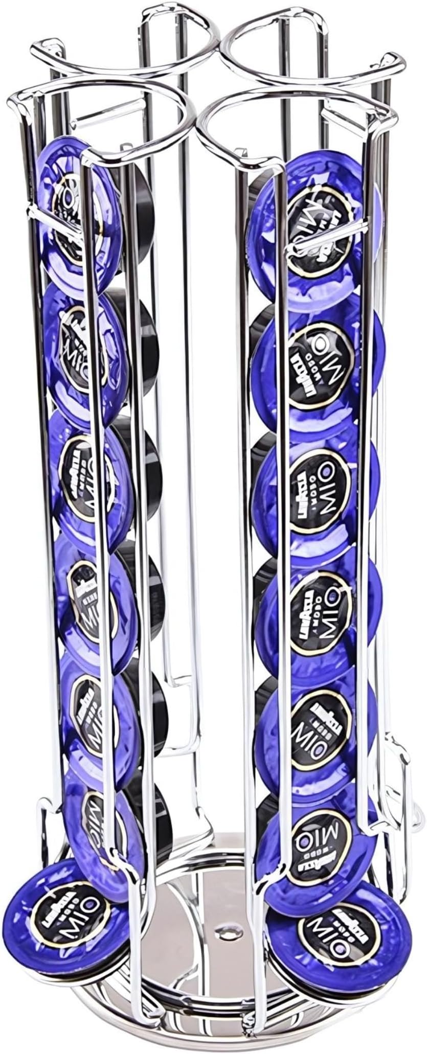 Coffee Capsule Holder, Compatible with Lavazza Mio, Not Sold or Created by Lavazza, Rotating Coffee Pod Rack Stands (Max Capacity 28pcs)