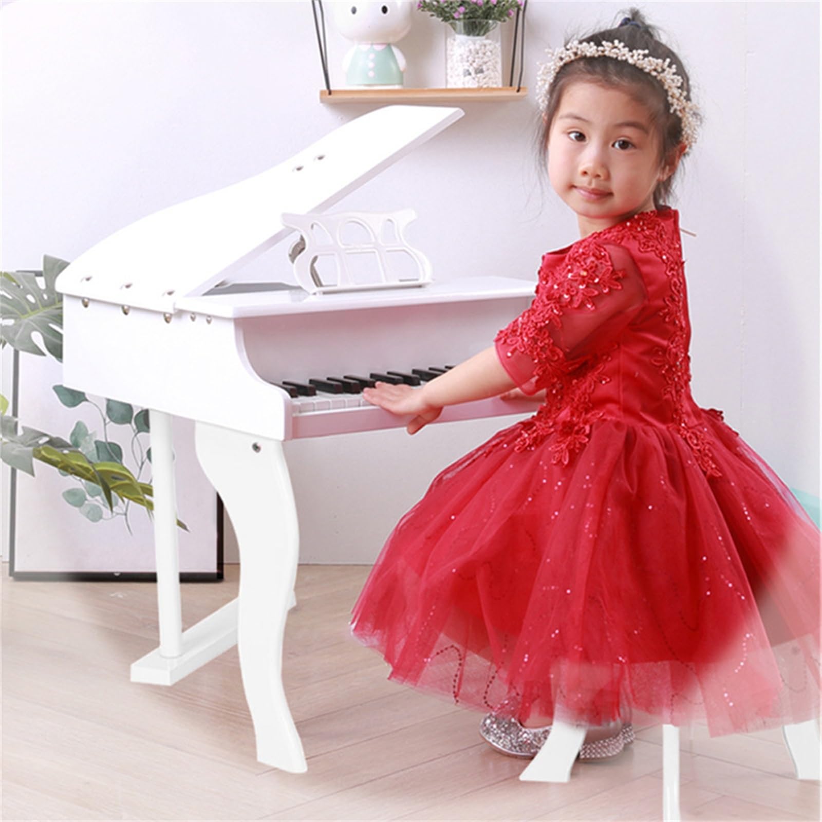 COSTWAY キッズ用ピアノ 30鍵 ピアノセット スツール付き 楽譜台付き COSTWAY キッズ用ピアノ 30鍵 ピアノセット スツール付き 楽譜台付き