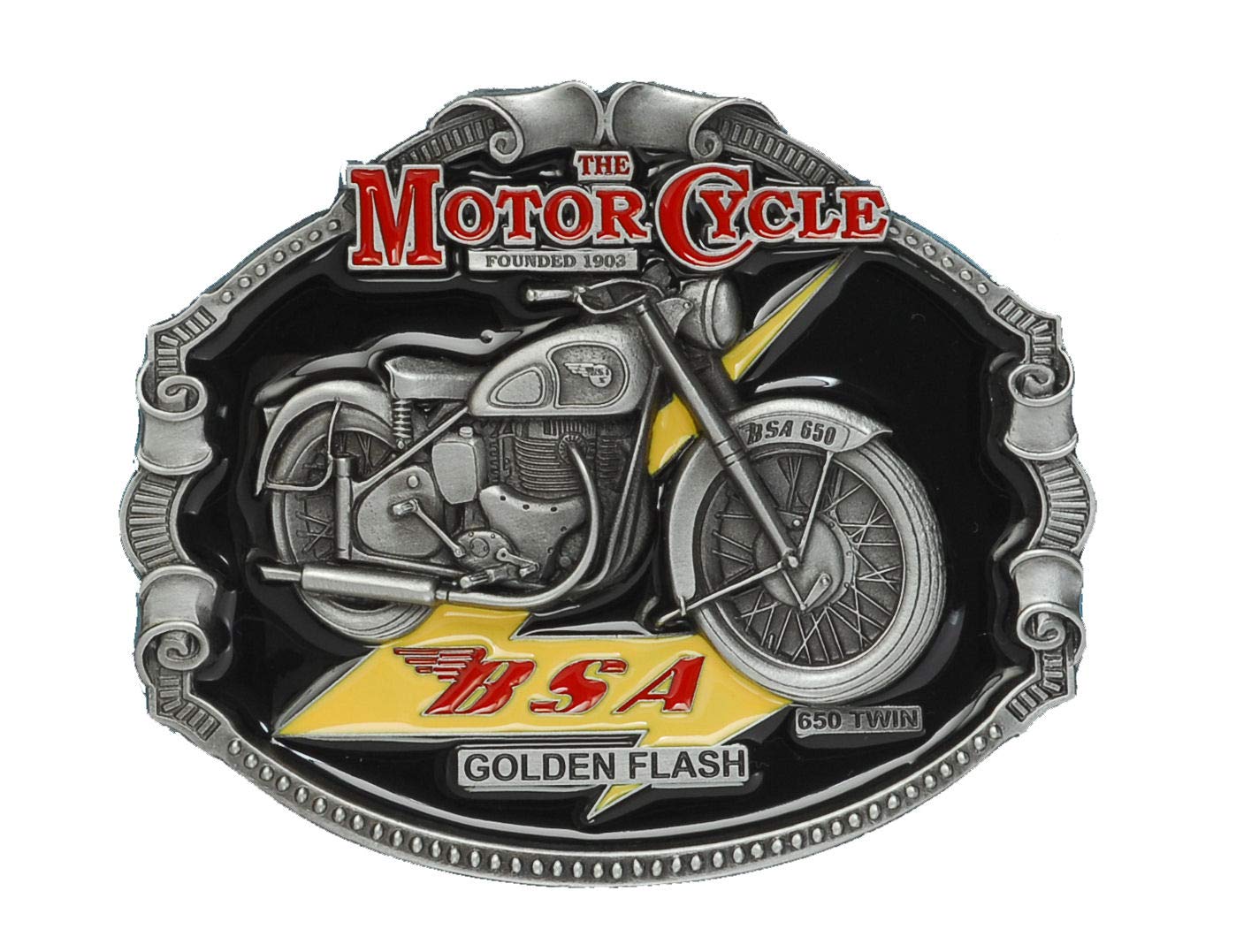 Tanside Limited Men's Multicoloured Bsa Officially Licensed Belt Buckle