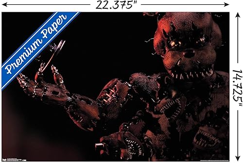 Miniatura 3 de Trends International Five Nights at Freddy's - Póster de pared de Nightmare Freddy, 14.725 x 22.375 pulgadas, versión premium sin marco