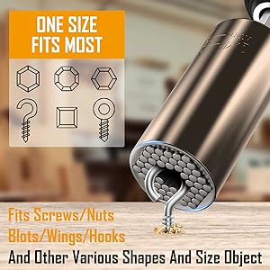 Lenski Stocking Stuffers for Men Adults, Super Universal Socket Christmas Gifts for Men, Mens Gifts for Dad Him Grandpa, White Elephant Gifts for Adults, Birthday Dad Gift