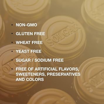 Solgar Biotin 300 mcg - 100 Tablets - Supports Healthy Skin, Nails & Hair - Non-GMO, Vegan, Gluten Free, Dairy Free, Kosherl - 100 Servings