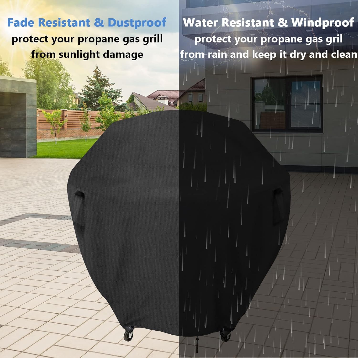 Round Gas Grill Cover for 30" Cuisinart 360 XL CGG-999 Griddle Outdoor image 5
