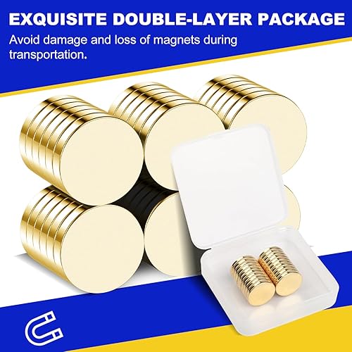 Miniatura 85 de Paquete de 120 imanes pequeños de 0.197 x 0.079 in, imanes de neodimio para manualidades, pizarra blanca, bricolaje