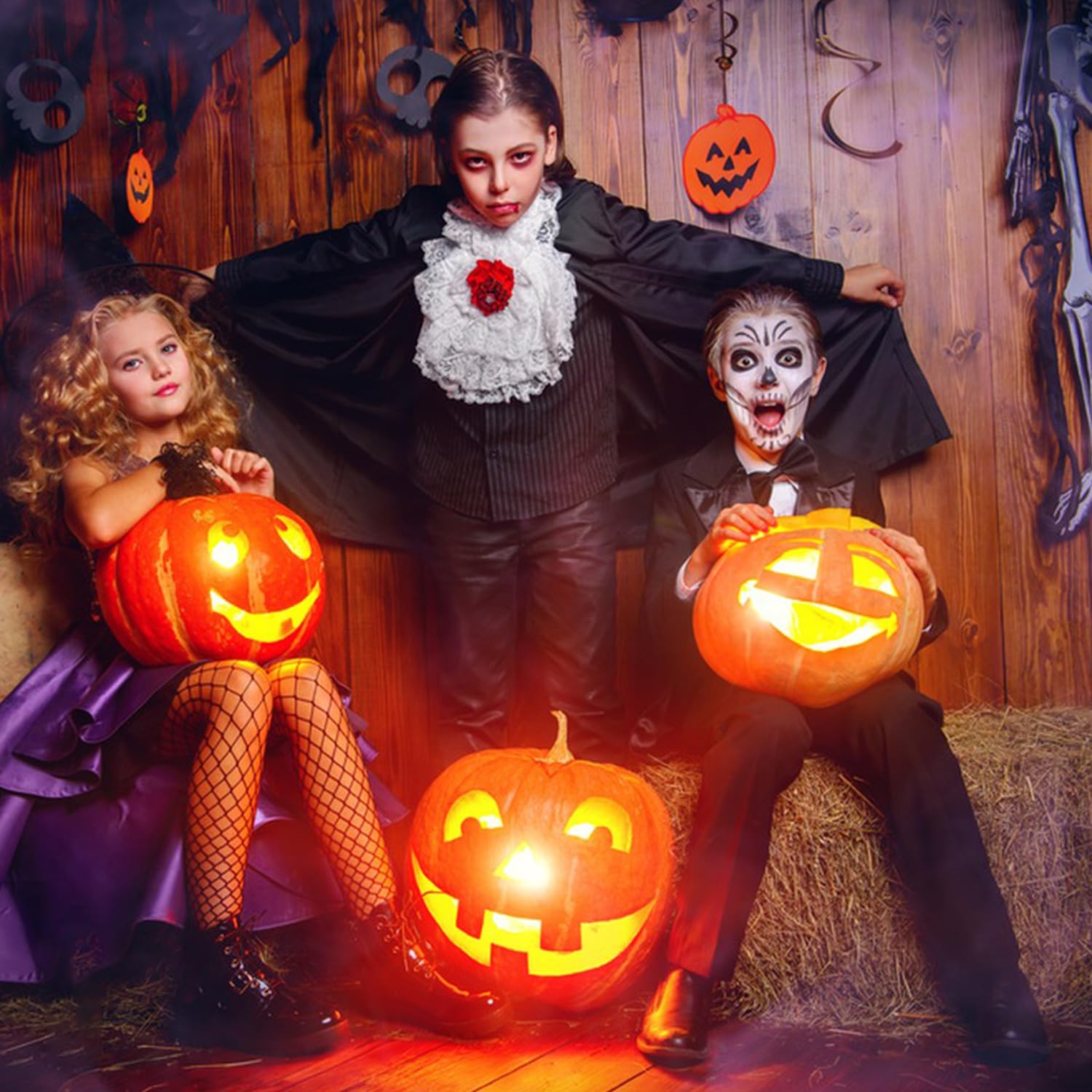 YXHZVON Halloween Longue Cape et Chapeau