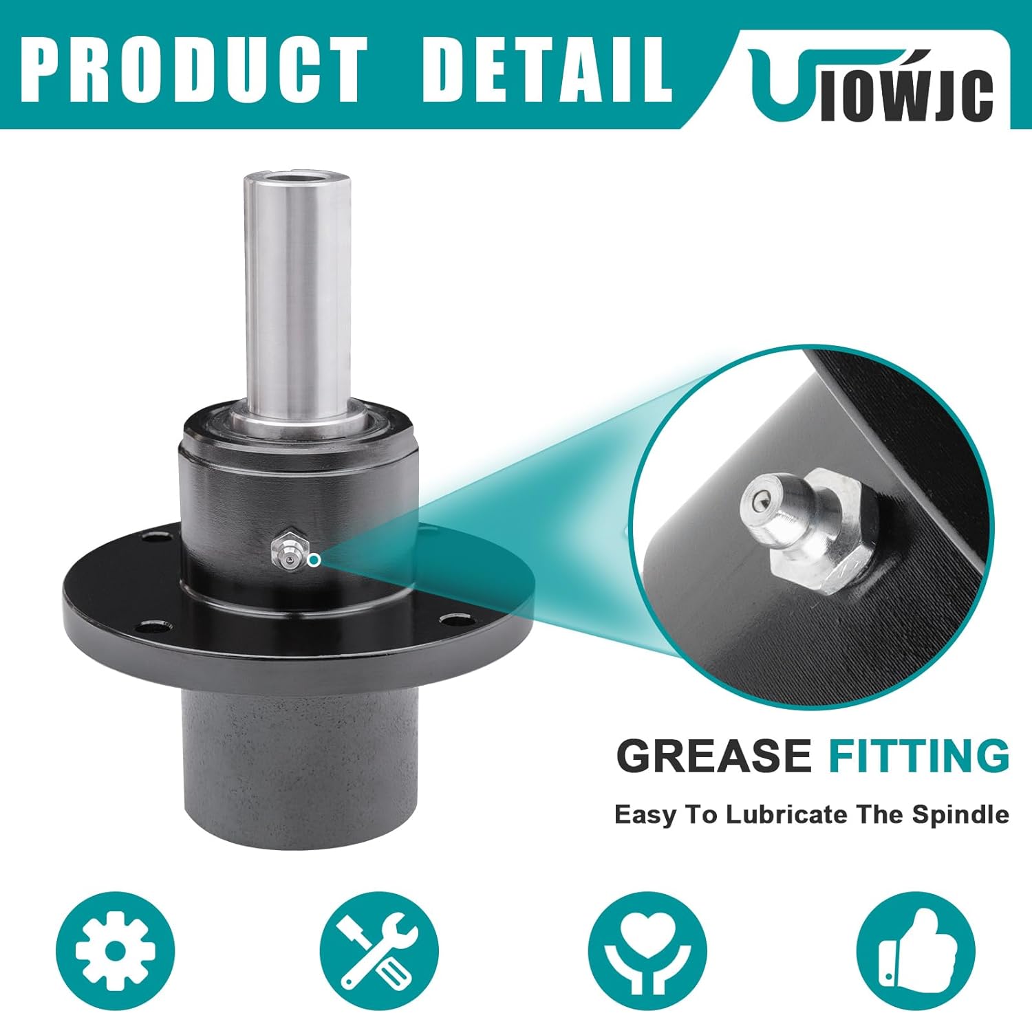 461663 Spindle Assembly for 48" 52" 61" Decks Compatible with Turf Tiger Sabre Tooth Tiger Wildcat Lawn Mower Replaces SCAG 46020 461663 46400 46631 Ferris 1530301