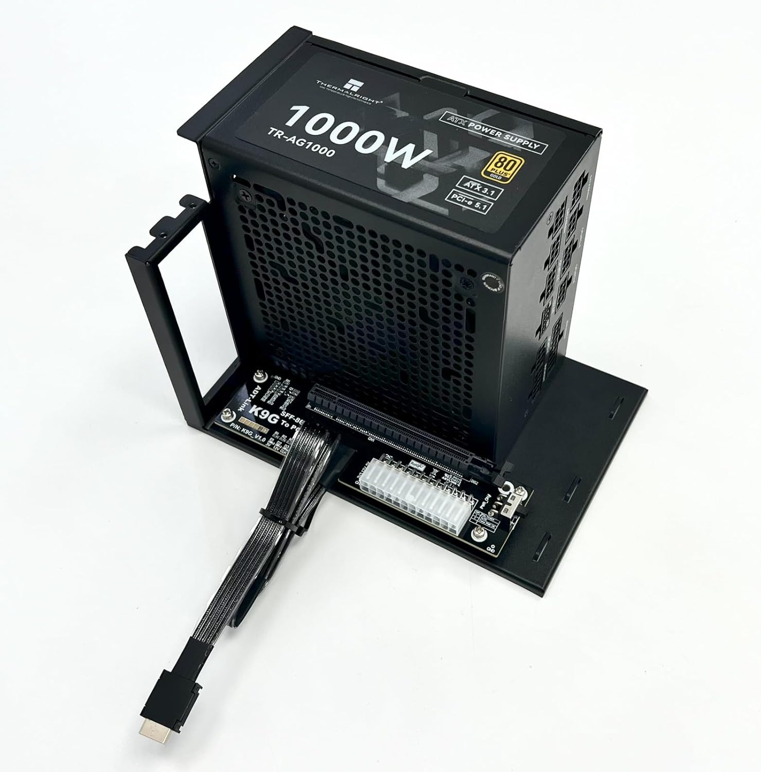 ADT-Link PCIe 5.0/4.0 Oculink SFF-8611 to PCI Express x16 eGPU Adapter for GPD Win Max2 External Graphics Card (K993G-BK7-50cm)