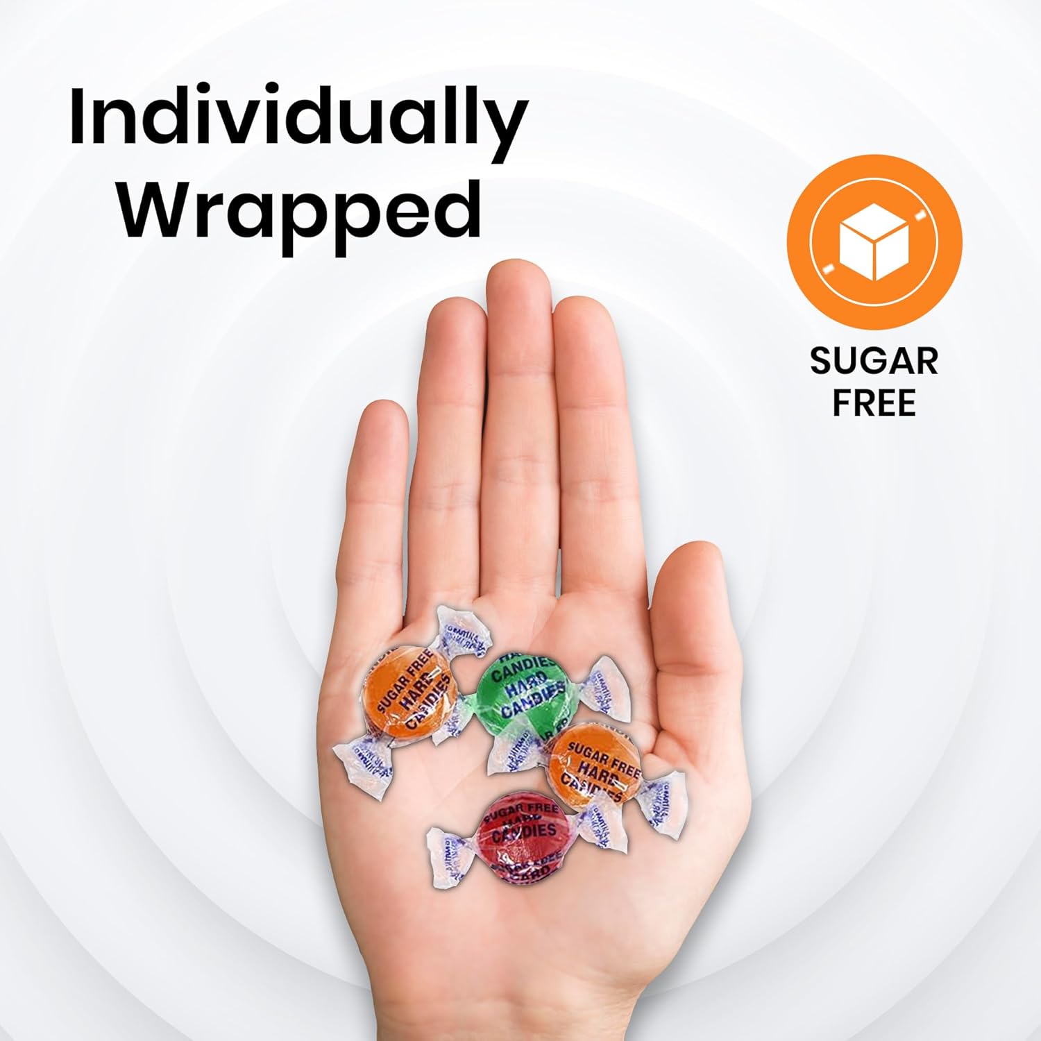 Sweetaholic Sugar-Free Assorted Fruits Hard Candy 6 Pounds | Individually Wrapped | Bulk Hard Candy | Low-Calorie | Perfect for Parties and Events