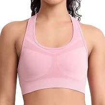 Racerback Sports Bras for Women High Impact Workout Bra Seamless Unpadded High Support Yoga Gym Fitness Bra