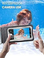 Vista 6 de eSamcore Bolsa impermeable para teléfono flotante, [2 piezas] Funda impermeable para teléfono Cruise Essentials IPX8 Bolsa de teléfono a prueba