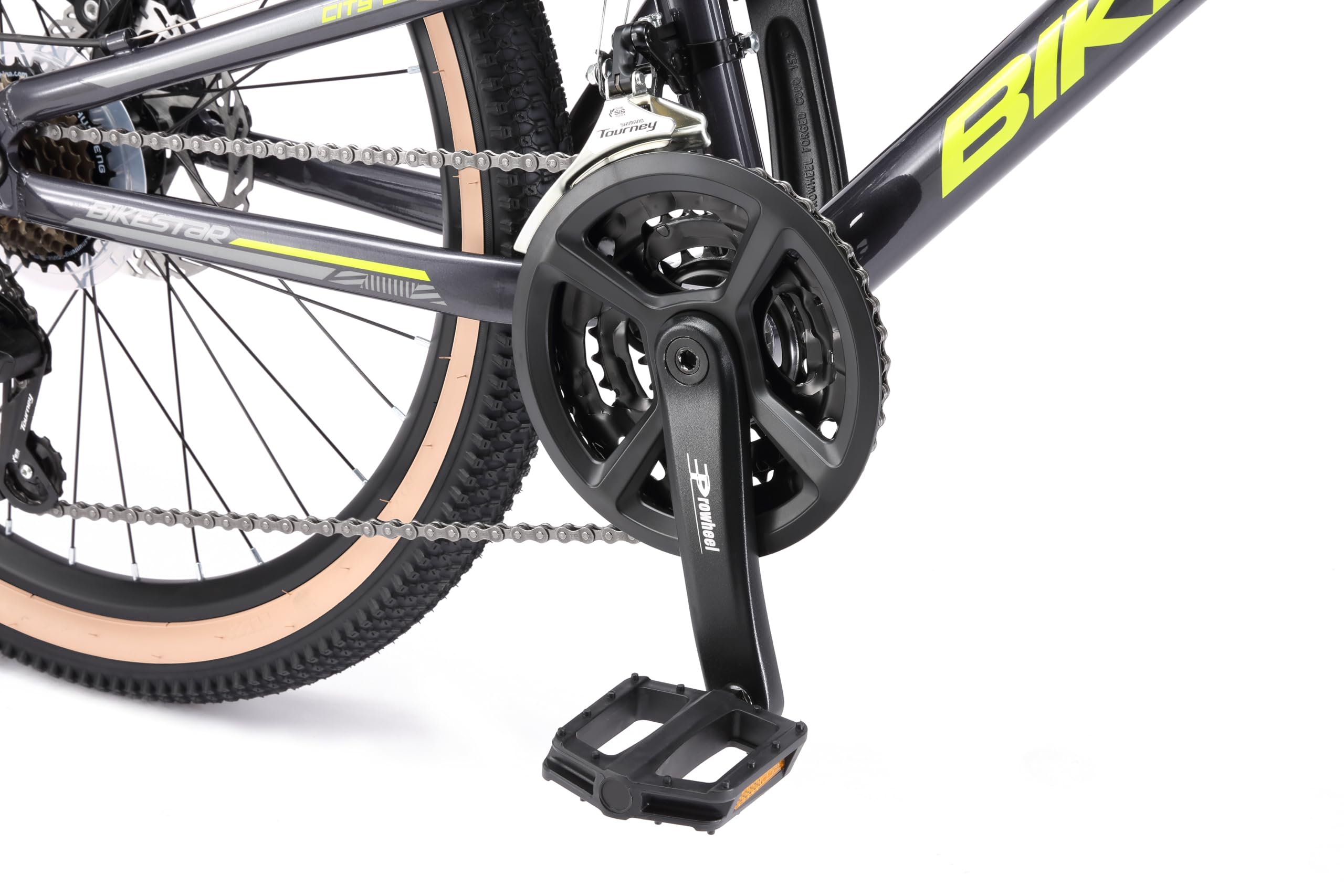 BIKESTAR MTB Mountain Bike Sospensione Completa Alluminio per Bambini 9 Anni | Bicicletta 24 Pollici 21 velocità Shimano, Freni a Disco |