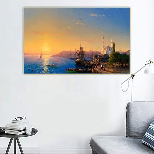 Miniatura 6 de Ivan Aivazovsky - Vista de Constantinopla y el Bósforo