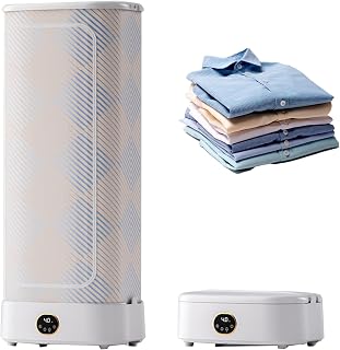 Máquina de planchado a vapor automática Máquina de planchado plegable de secado de 1000 W Temporizador De 240 Minutos Y Temperatura Constante De 360° Rápida y fácil de Usar（Ayuda para planchar）