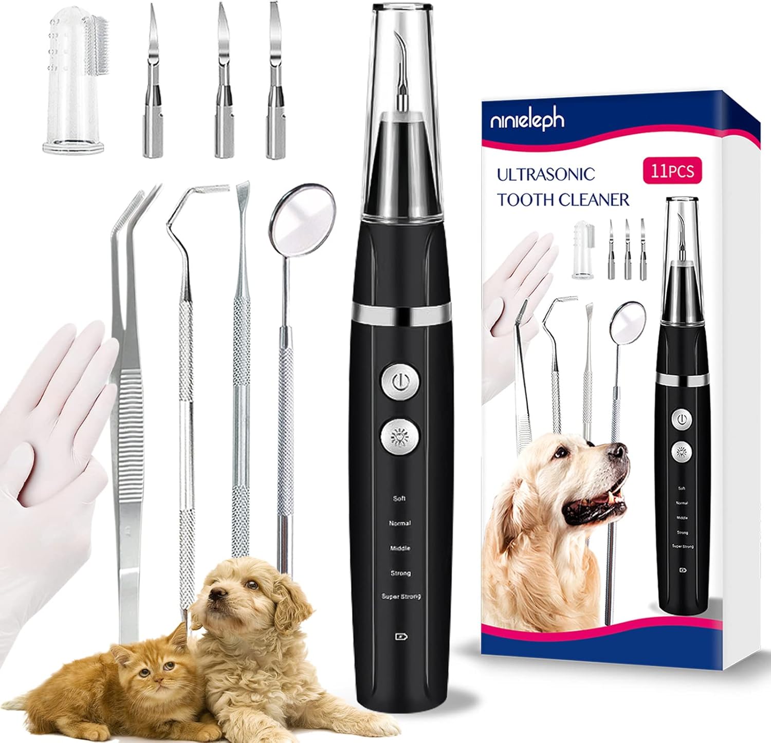 Ninieleph Teeth Cleaner for Dogs, Dog Teeth Cleaning, pet ultrasonic