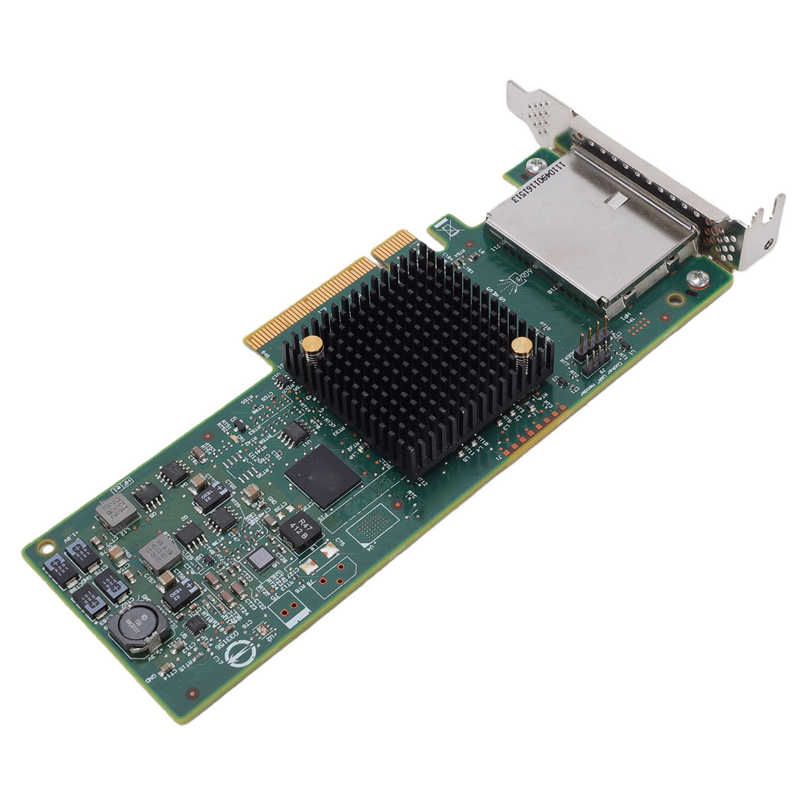 Elprico Adaptador de Bus Host SAS 9207-8e, PCIe 3.0 X8 HBA de 8 Puertos a 6 Gbps, JBOD en Modo IT, 1024 Dispositivos, 700 K IOPS, SFF-8088, Perfil bajo, para Servidor NAS ZFS, con Wins
