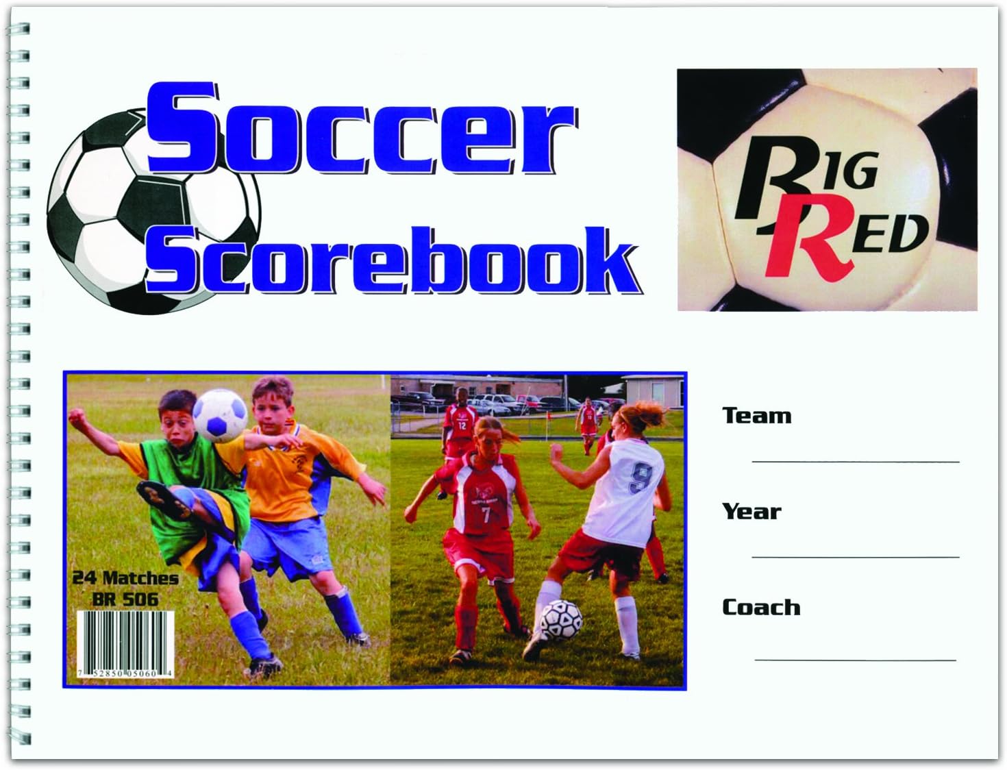 Big Red Soccer Scorebook Coach And Referee Scorebooks