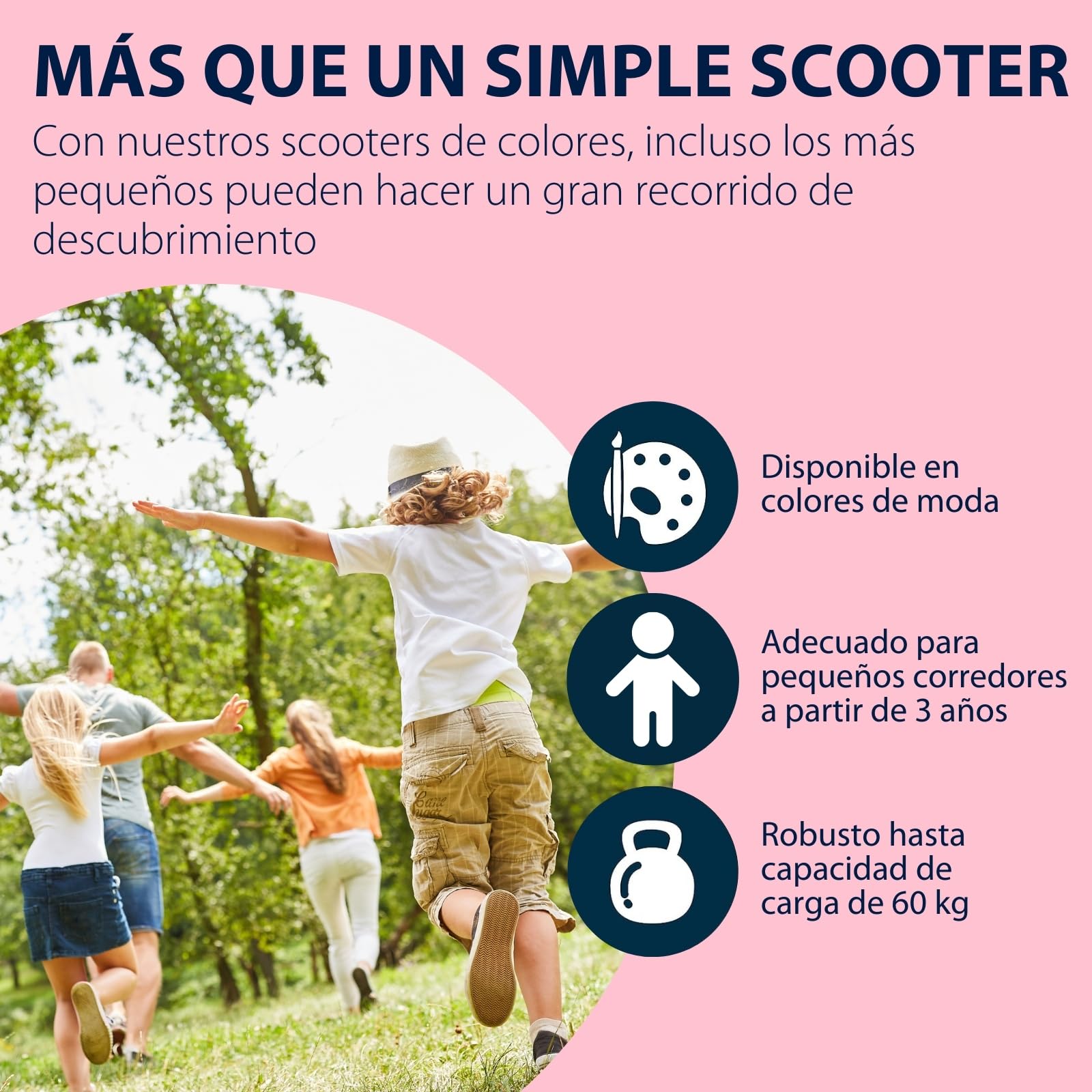 HUDORA Scooter Up 145 Junior - Patinete infantil seguro a partir de 3 años - Patinete urbano plegable con ruedas de 145 mm - Patinete ajustable en altura para niños y niñas de hasta 60 kg, pixie/berry