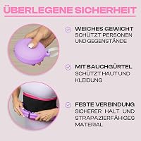 WELLRELAXX Smart Hula Hoop Csendes Súlygolyóval és Számláló Funkcióval - Lila Fogyókúrás Karika Derékszorítóval 70-110 cm 6