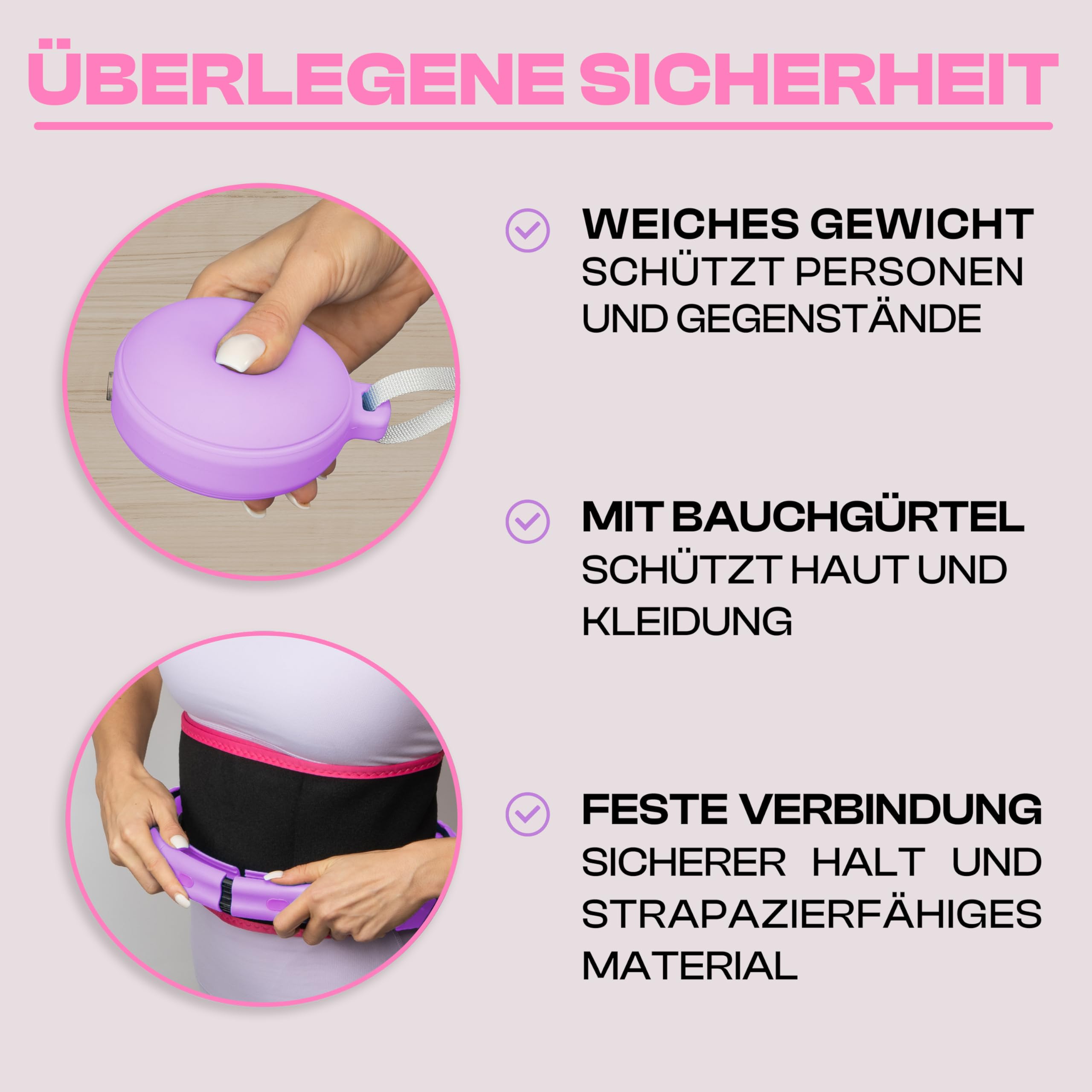 Wellrelaxx Smart Hula Hoop leise mit Zähler | Hula Hoop mit Gewicht Kugel | Hullahub Reifen zum Abnehmen | Hoola inklusive Bauchweggürtel | Umfang 70-110cm