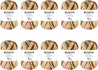 Vista 24 de 250g (5x50g) de hilo acrílico para crochet/tejido, hilo de gradiente de colores, 5 rollos de madejas, perfecto para cualquier proyecto de mini