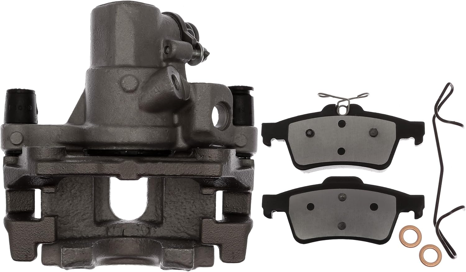 ACDelco Gold 18R12653 (19337450) Rear Driver Side Disc Brake Caliper Assembly with Ceramic Pads (Loaded Non-Coated)