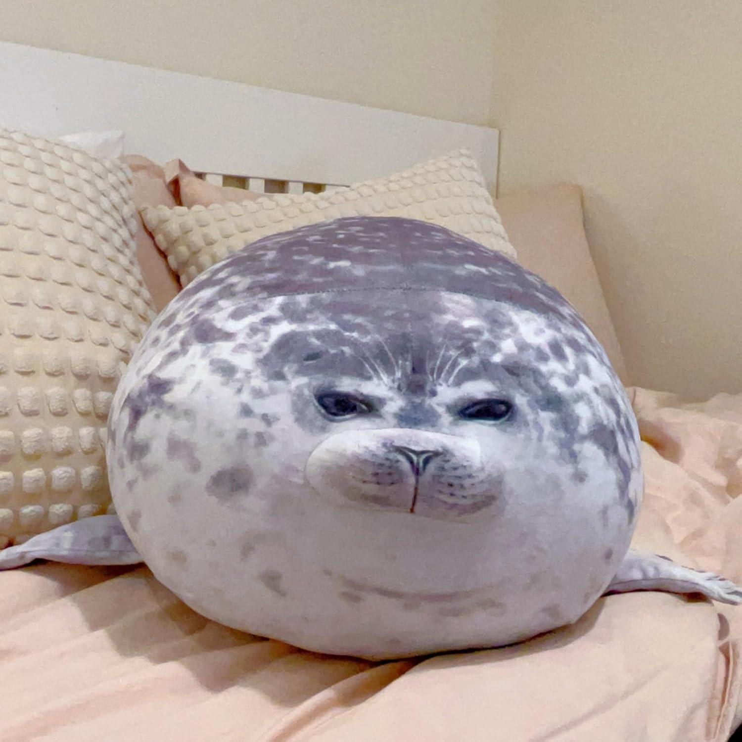23.8 Inch Chubby Blob Seal Pillow, Large Seal Plush Pillow, Soft and Cute Seal Stuffed Animal Toy for Kids and Adults, Great Gift Idea for Christmas, Birthdays and Anniversaries - Image 3