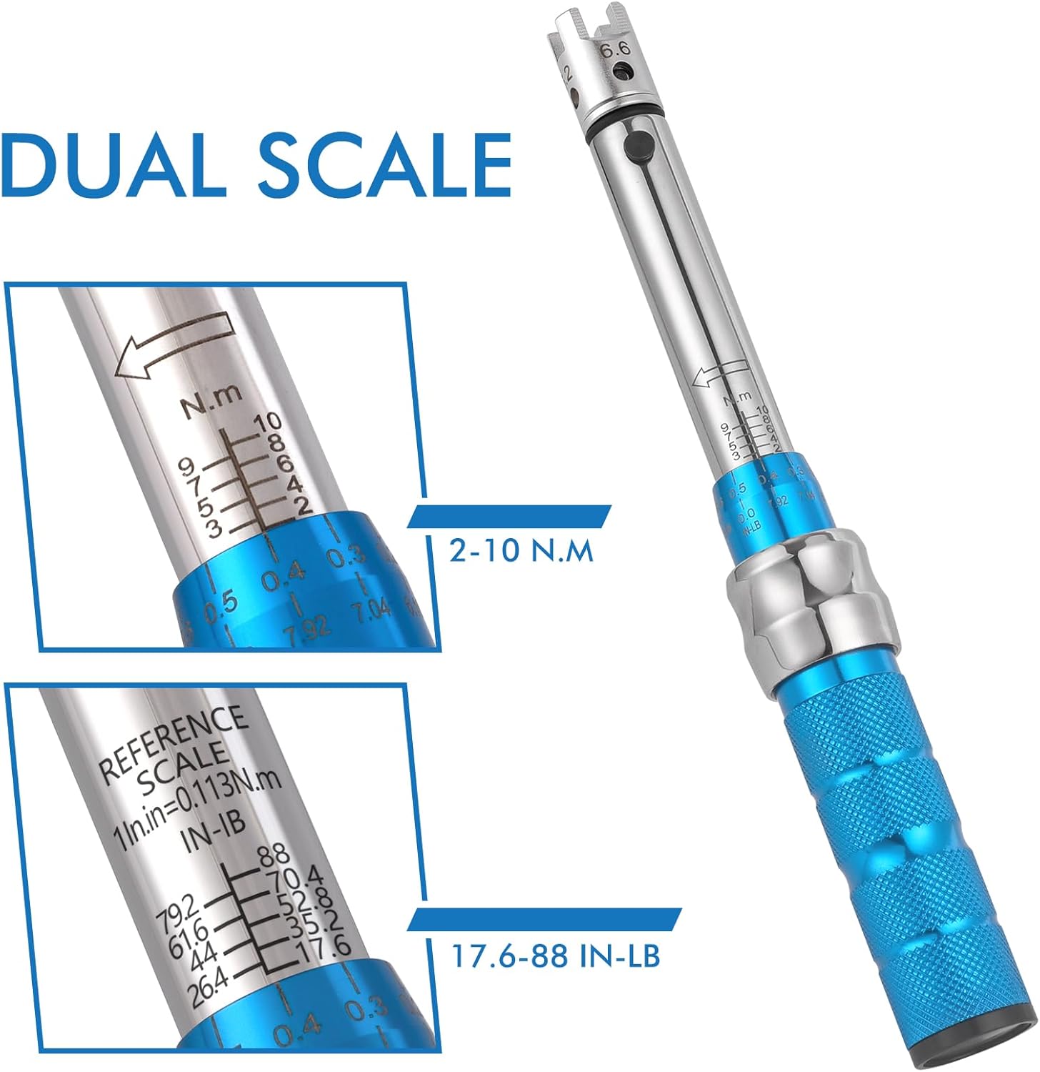 COTOUXKER Spoke Torque Wrench, 2-10NM Torque Wrench Set for Motorcycle and Dirt Bike Spoke