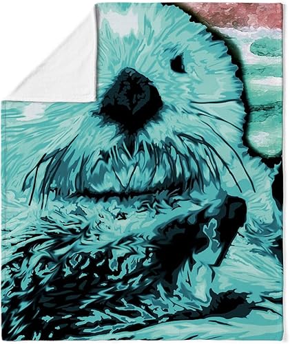 Miniatura 3 de CafePress Bright Aqua Mint - Manta de felpa de forro polar súper suave, 60 x 50 pulgadas