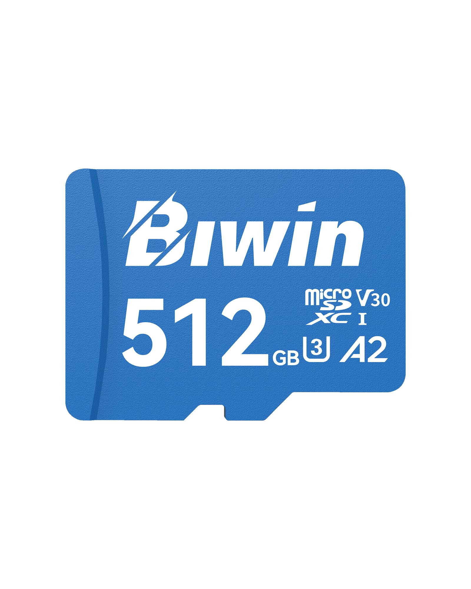 Biwin MS210 MicroSD UHS-I Speicherkarte 512GB - Lesen bis zu 210 MB/s - A2 V30 U1 Klasse 10 4K UHD Videos für Videoaufnahmen von Smartphones/Tablets/Digitalkamera Canon Sony