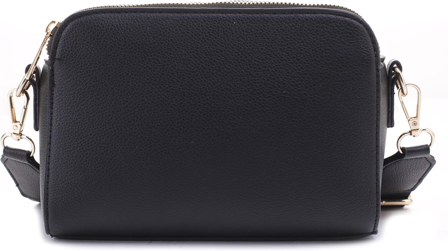 EVVE Crossbody Bags for Women Trendy Triple Zip Small Crossbody Camera Bag Purse with Wide Guitar Strap - Image 3