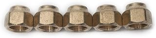 Generic Brass 3/8" OD Flare Short Forged Nut,Brass Flare Tube Fitting (Pack of 5)