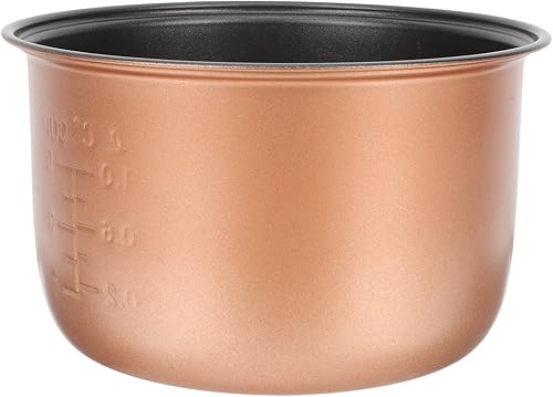 Olla de arroz antiadherente, repuesto para olla de arroz, contenedor de cocción de arroz, ajuste universal, accesorio de cocina fácil de limpiar