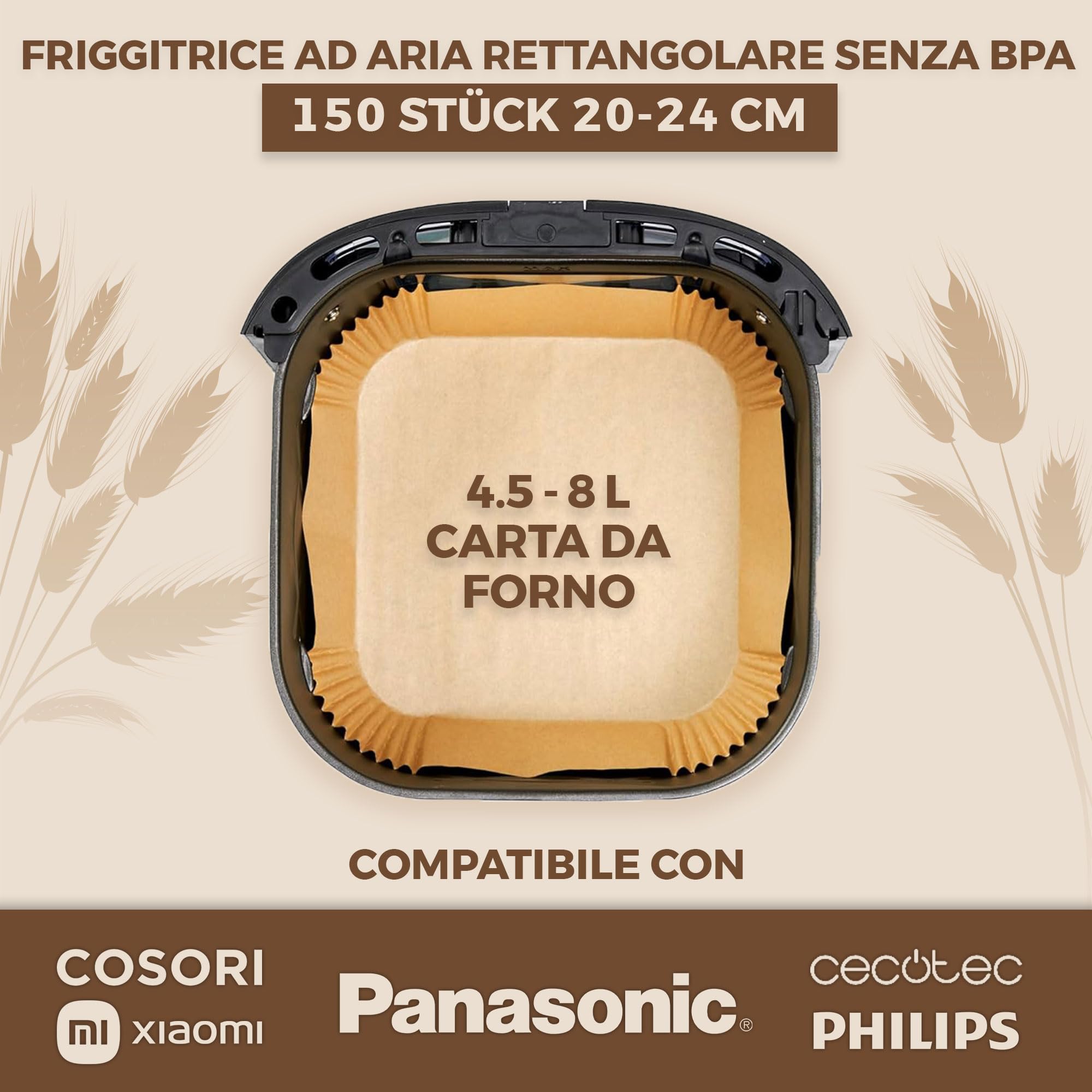 FODERE DI CARTA Pergamena Rotonda per Friggitrice Ad Aria Carta Pergamena per EUR 14,86 FODERE DI CARTA Pergamena Rotonda per Friggitrice Ad Aria Carta Pergamena per EUR 14,86