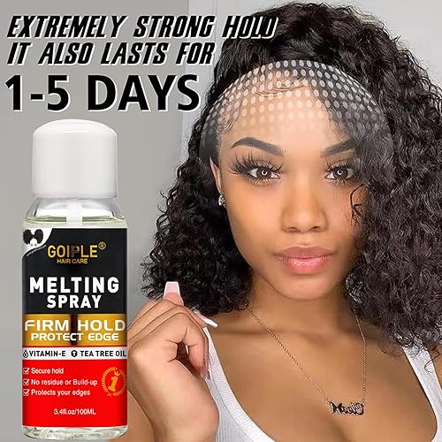 Miniatura 6 de Kit de Spray Adhesivo para Extensiones de Cabello - Pegamento para Encaje Frontal de Peluca y Cierre, Sin Derretimiento para Pelucas y Extensiones